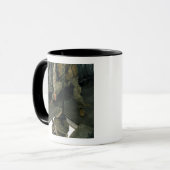 Een marinier stuurt een marinier naar beneden. mok (Voorkant links)