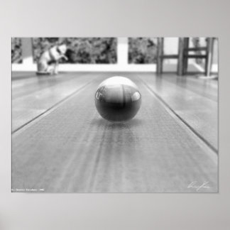 Een marmerwereld - zwart en wit poster