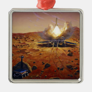 Een Mars-trekkend voertuig Metalen Ornament