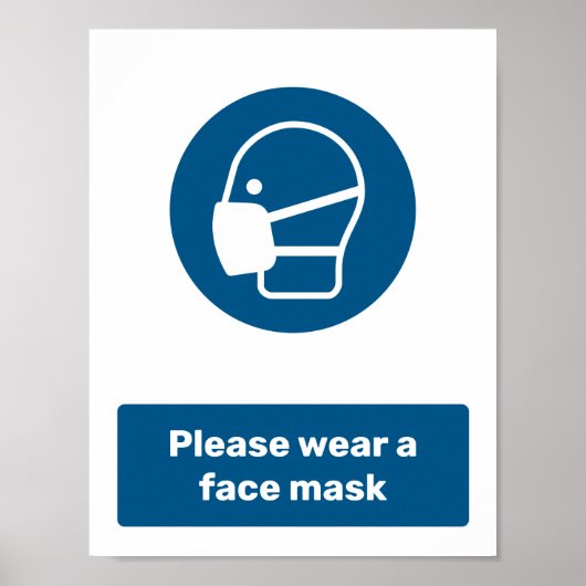 Een masker draag poster (Voorkant)