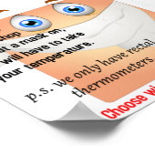 Een masker draag poster (Hoek)