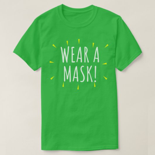 Een masker draag t-shirt (Design voorkant)
