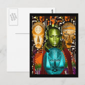 Een masker van Bravery Briefkaart (Voorkant / Achterkant)