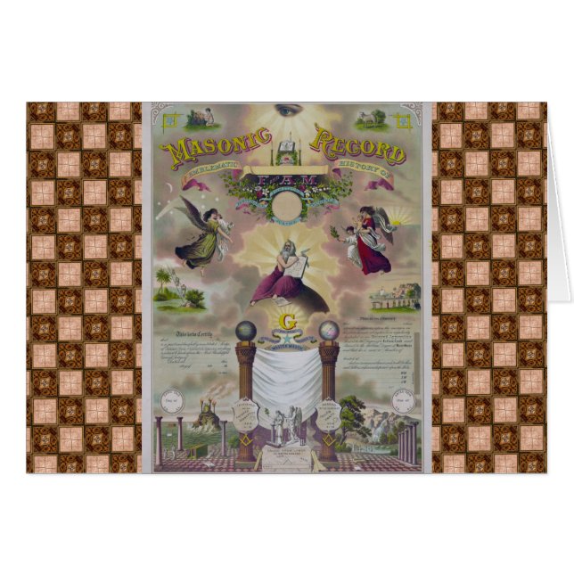 Een Masonic Record (Voorkant Horizontaal)