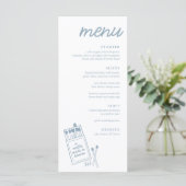 Een match gemaakt in Heaven Wedding Dinner Menu (Staand voorkant)