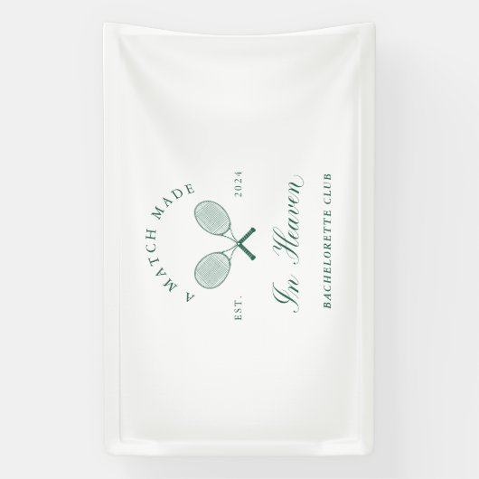 Een match Made in Heaven Bachelorette Spandoek (Verticaal)