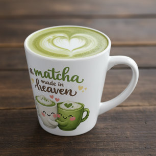 Een Matcha Hemel op Aarde Schattig Grappige Woords Latte Mok