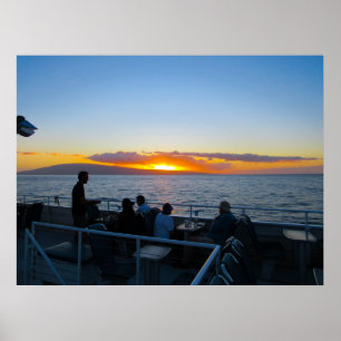 Een Maui diner zonsondergang cruise poster