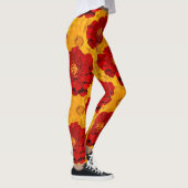 Een Medley van Rood- en Gele Grenzen Leggings (Rechts)