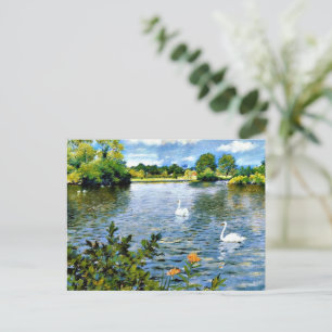 Een meer op Long Island, beroemd schilderij, Briefkaart