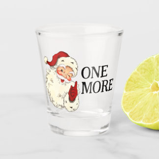 EEN MEER  Retro Jolly Kerstman Kerstmis Shot Glas
