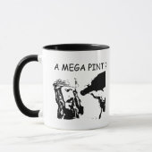 Een Mega Pint? Jhonny en Amber Meme Coffee Mok (Links)
