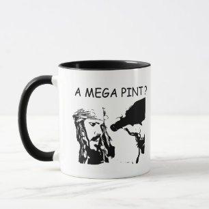 Een Mega Pint? Jhonny en Amber Meme Coffee Mok
