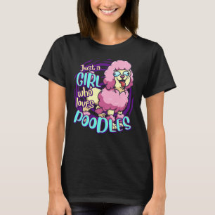 Een meisje dat alleen maar gek is op paardenhonden t-shirt