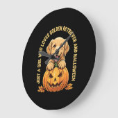 Een meisje dat dol is op Golden Retrievers Grote Klok (Hoek)