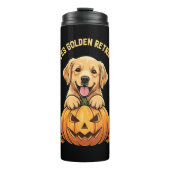 Een meisje dat dol is op Golden Retrievers Thermosbeker (Voorkant)