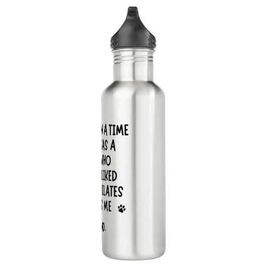 Een meisje dat echt van katten en pilaten hield waterfles (Rechts)