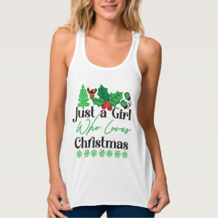 Een meisje dat houdt van Kerstmis-42318 Tanktop