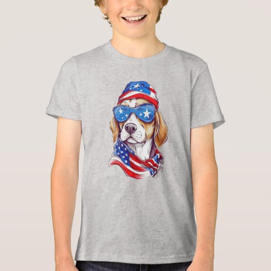 Een meisje dat houdt van Kerstmis-64714 Tri-Blend Shirt (Voorkant)