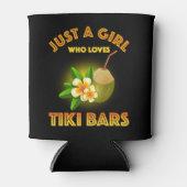 Een meisje dat houdt van Tiki Bars Blikjeskoeler (Voorkant)