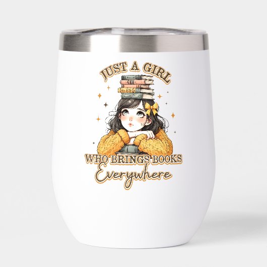 Een meisje dat overal boeken meeneemt (Achterkant)