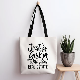 Een meisje dat van Canvas tas houdt