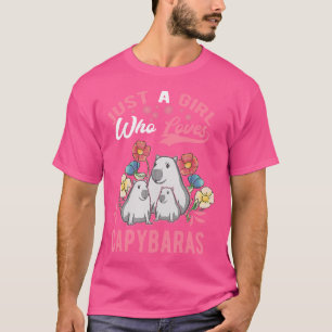 Een meisje dat van Capybaras houdt T-shirt