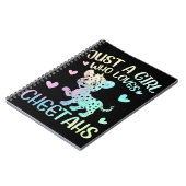 Een meisje dat van Cheetahs houdt Notitieboek (Linkerzijde)