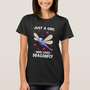 Een meisje dat van de libellen houdt t-shirt