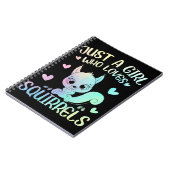 Een meisje dat van eekhoorns houdt notitieboek (Linkerzijde)