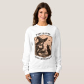 Een meisje dat van haar kat houdt trui (Voorkant volledig)