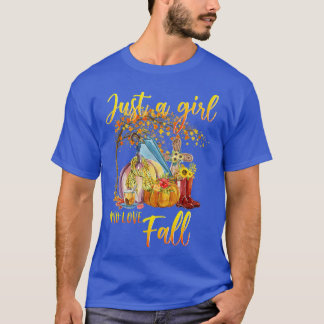 Een meisje dat van Herfst Pumpin Spice houdt - T-shirt