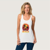 Een meisje dat van het strand houdt tanktop (Volledige Voorkant)