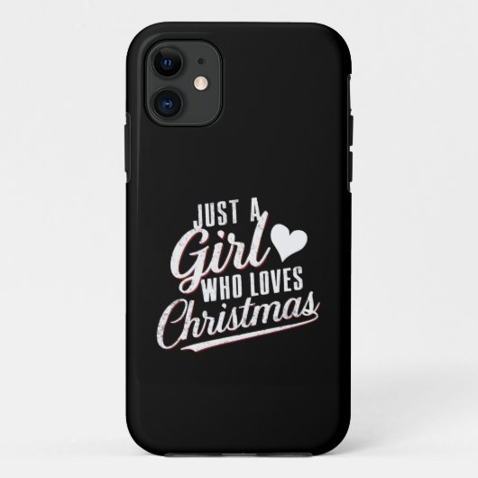 Een meisje dat van kerst houdt Case-Mate iPhone case (Achterkant)