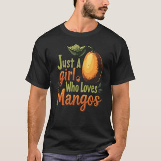 Een meisje dat van mango's houdt t-shirt