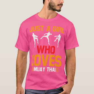 Een meisje dat van Muay Thai houdt T-shirt