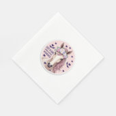 Een meisje dat van paarden houdt (2) servet (Hoek)