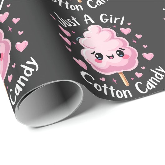 Een meisje dat van Snoep houdt Cadeaupapier (Rol Hoek)