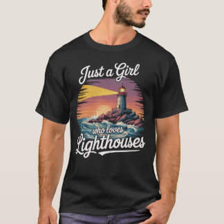 Een meisje dat van vuurtorens houdt t-shirt