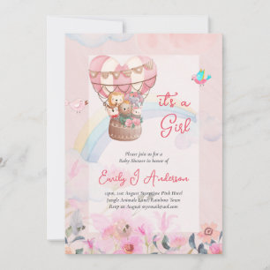 Een meisje! Deel het Happy News Gender Reveal Kaart