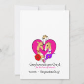 Een meisje en haar hond bedankkaart (Achterkant)