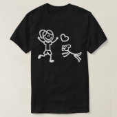 Een meisje en haar hond t-shirt (Design voorkant)