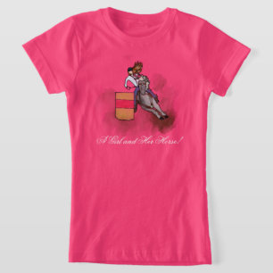 Een meisje en haar paard! t-shirt