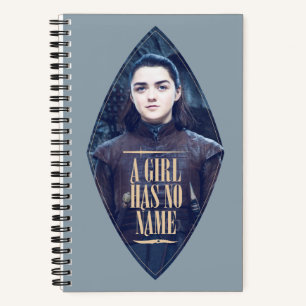 "Een meisje heeft geen naam" Arya Stark Graphic Notitieboek