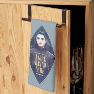 "Een meisje heeft geen naam" Arya Stark Graphic Theedoek