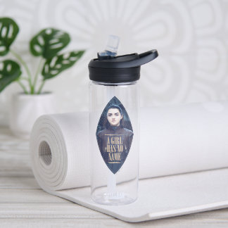 "Een meisje heeft geen naam" Arya Stark Graphic Waterfles