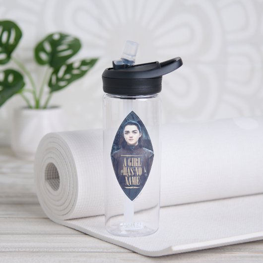 "Een meisje heeft geen naam" Arya Stark Graphic Waterfles (Links)