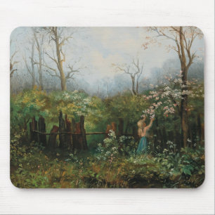 Een meisje in de tuin - Olga Wisinger-Florian Muismat