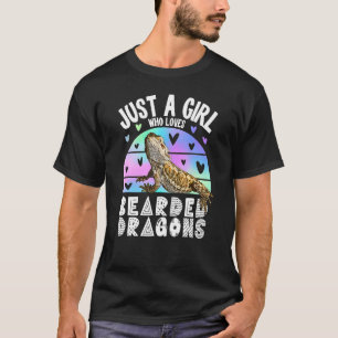 Een meisje met een draak die van Dr. houdt. T-shirt