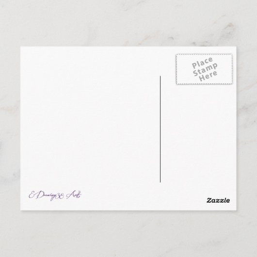 Een meisje met een zwemvrouw Surreal Fantasy Portr Briefkaart (Achterkant)